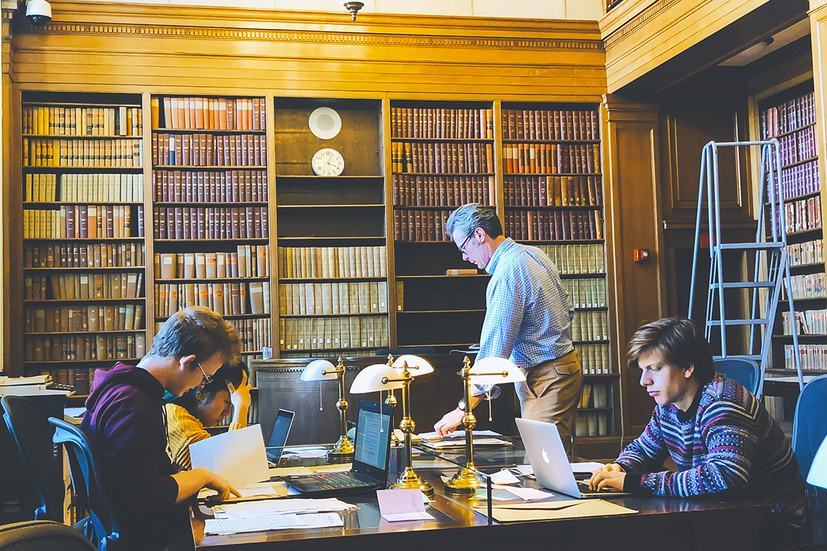 At the National Archives, students and History Instructor Kent McConnell were able to read diaries, letters and other primary sources from the Civil War era.