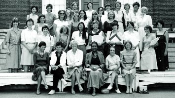 Women faculty of Phillips Exeter Academy in 1983.
